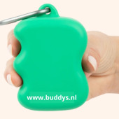 Siliconen snackdispencer groen